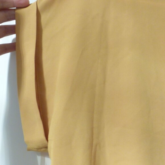 FOREVER 21 mustard yellow semi-sheer boxy sleeves top - Picture 7 of 7